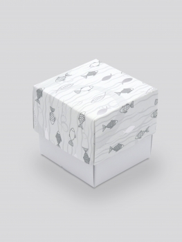 Geschenkbox Fische (silber)